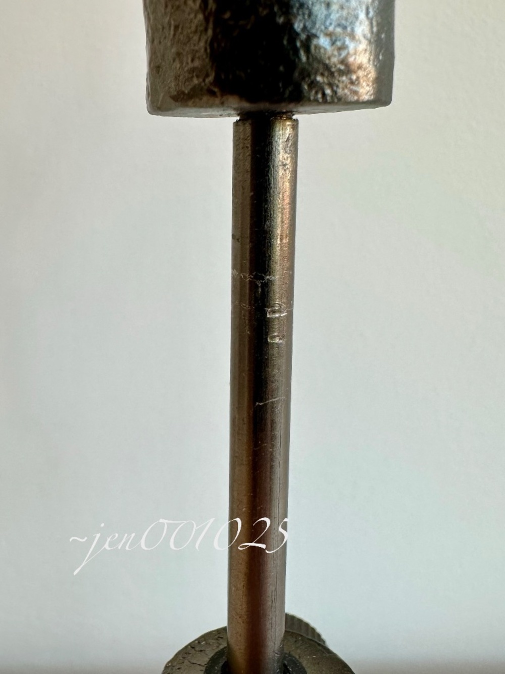 Skeleton Hand Adjustable Taper Candle Holder Aluminum Black - Threshold - Picture 12 of 13
